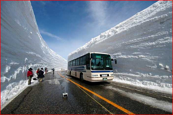 שלג בהרים, יפן